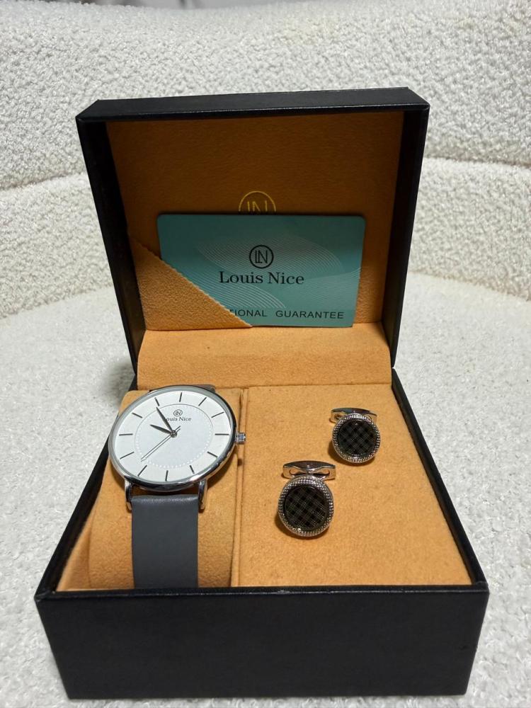 Men's set with watch and cufflink