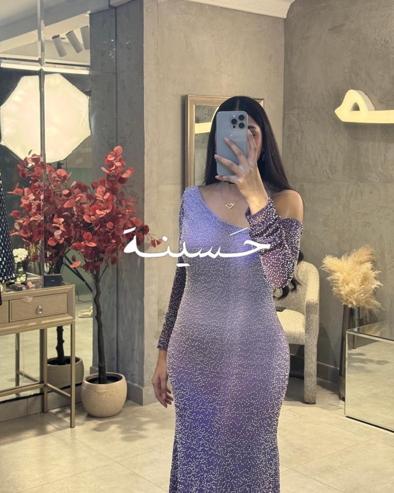 فستان بفصوص اوف شولدر مدرج