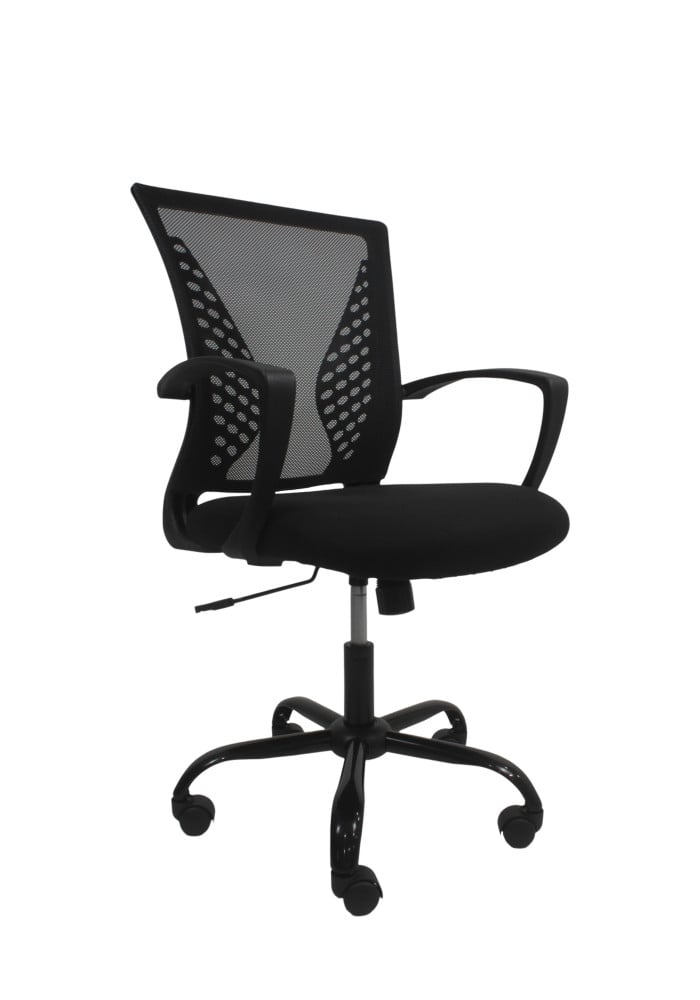 كرسي مكتب منزلي دوار بظهر شبكي أسود E-Q-9005