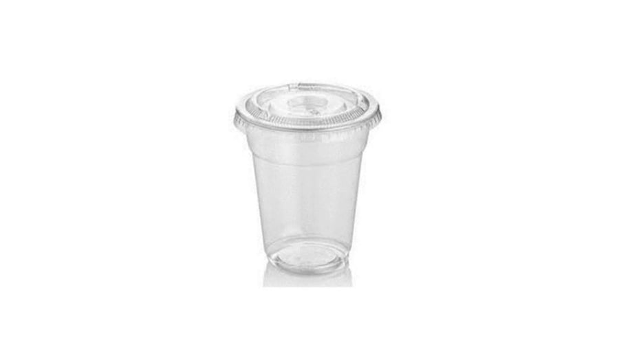 كاس شفاف  8 أنز +غطاء  مسطح 80مم CLEAR CUP 8OZ WITH LID 80MM