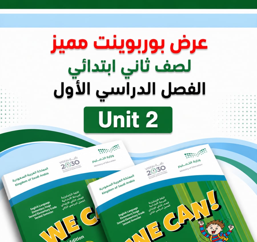 عرض بوربوينت الفصل الدراسي الاول منهج We can 2 Unit 2 Things we wear