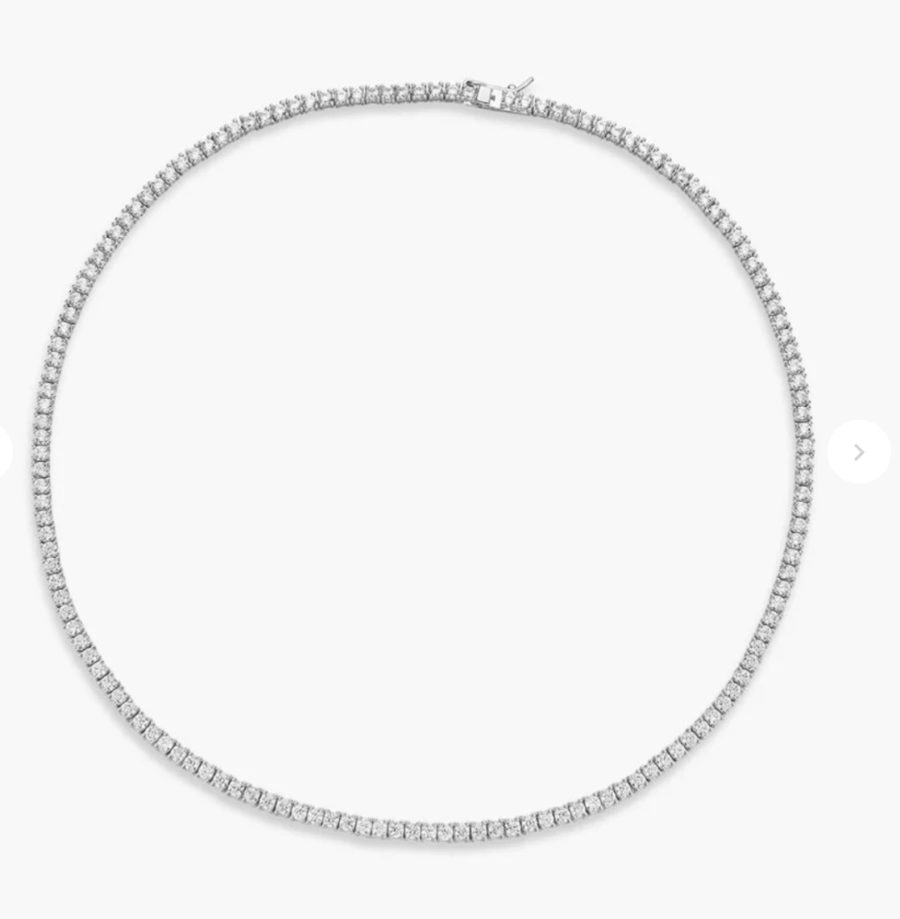 عقد تنس فضة 4mm