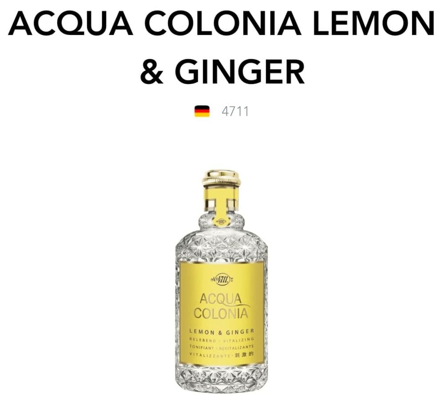 Lemon & Ginger - Acqua Colonia 4711