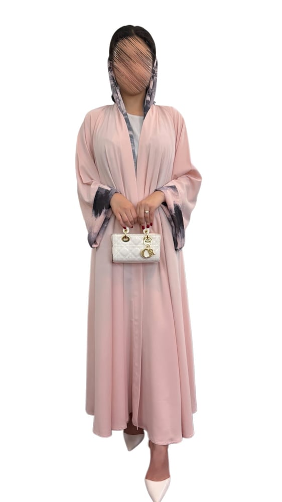 C0068-عباية دبل كلوش كم مربع