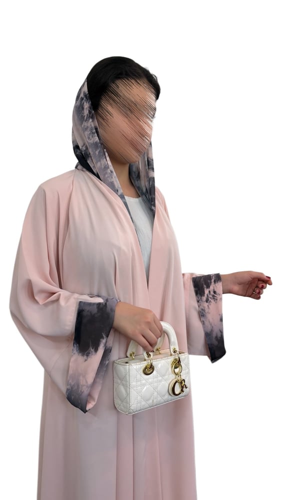 C0068-عباية دبل كلوش كم مربع
