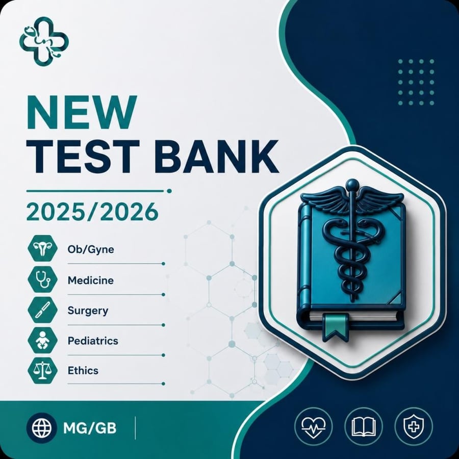 ملف New Test Bank - 2025/2026 + MG/GB