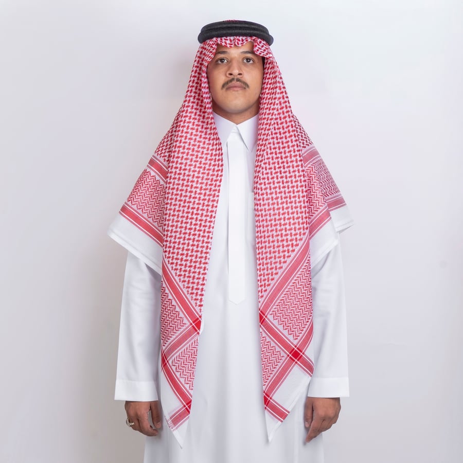 شماغ احمر فاتح بنتل موديل H623 اصدار 2026