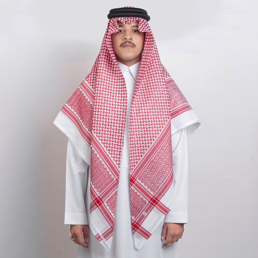شماغ احمر وسط اميجنيشن موديل H548 اصدار 2026