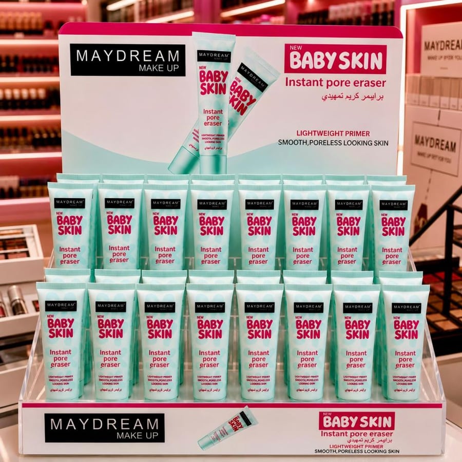 برايمر مايدريم بيبي سكين المخفي الفوري للمسام - لبشرة ناعمة كالحرير (Maydream Baby Skin Primer)