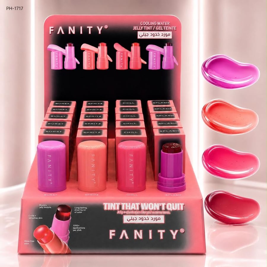 مورد الخدود والشفايف الجيلي المائي من فانيتي - FANITY Cooling Water Jelly Tint