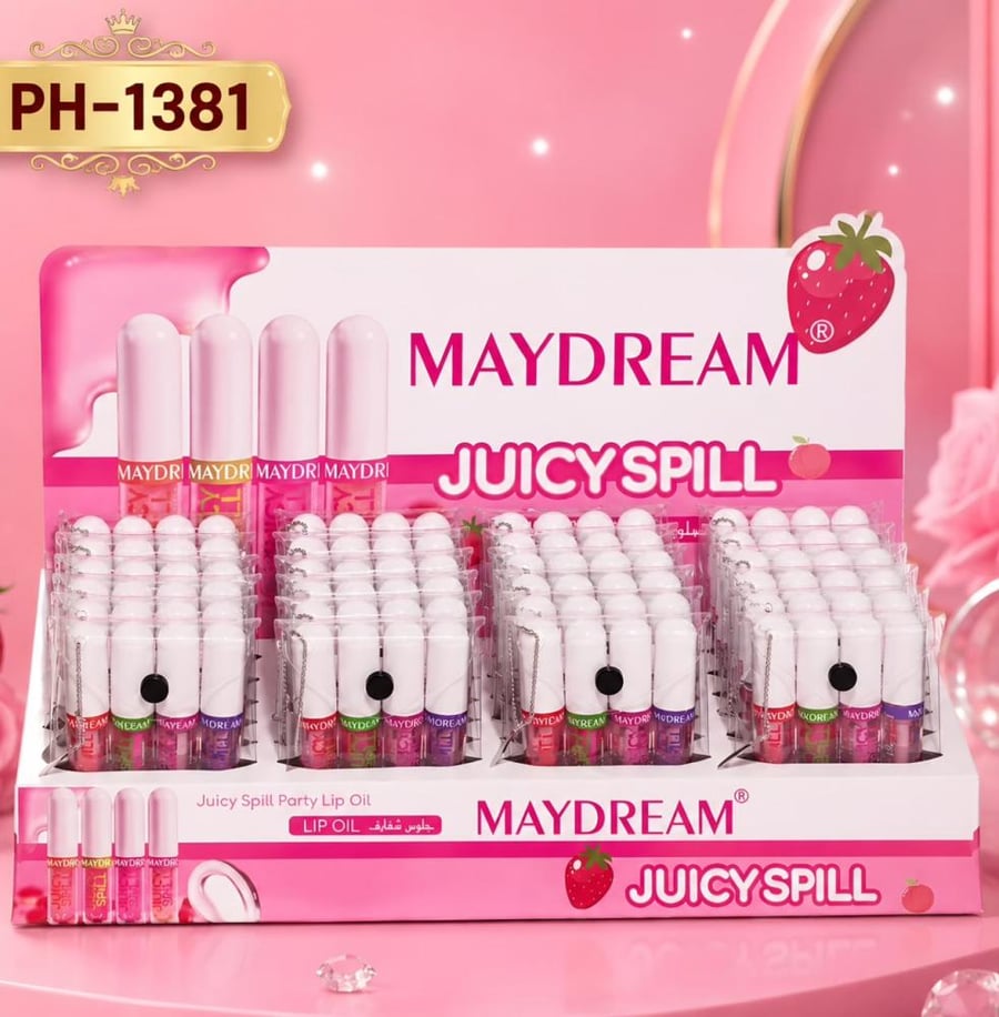 ملمع الشفاه Maydream Juicy Spill – لمعان وترطيب لا يقاوم!