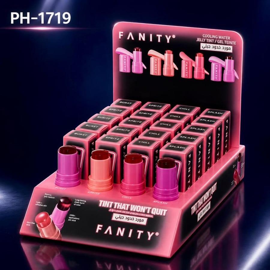 مورد الخدود والشفايف الجيلي المائي من فانيتي - FANITY Cooling Water Jelly Tint