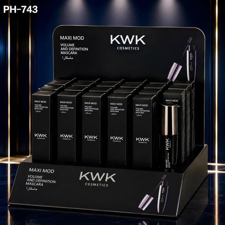 ماسكارا ماكسي مود لتكثيف وتحديد الرموش من KWK Cosmetics