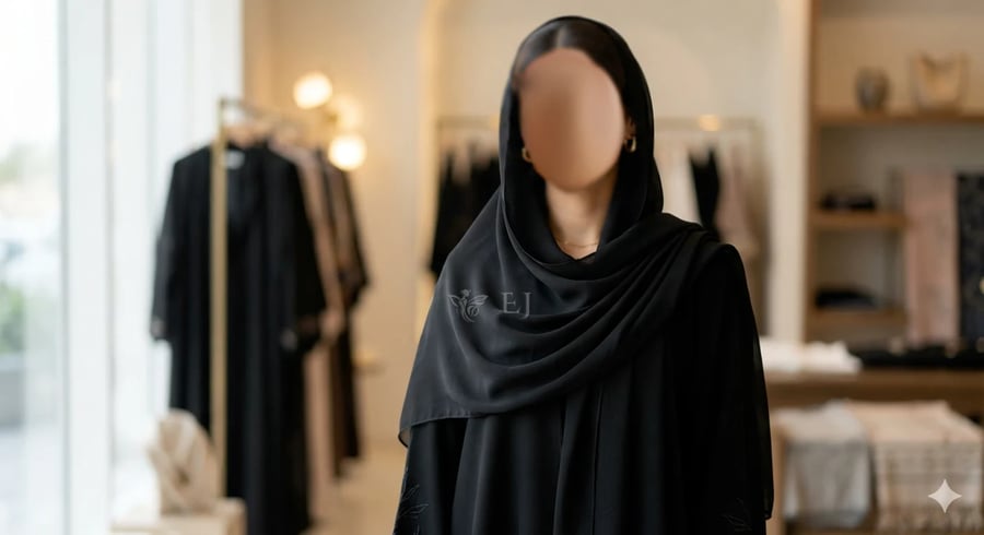 طرحة حسب تصميم العباية