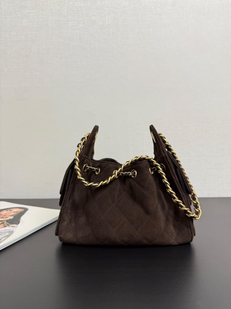 شانيل لون بني مقاس 21cm ( مقلدة ، طبق الاصل)