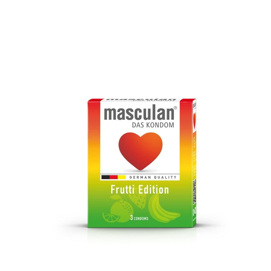 ماسكولان واقٍ ذكري - فواكه 3 قطع - Masculan Frutti Edition Condoms - 3 condoms