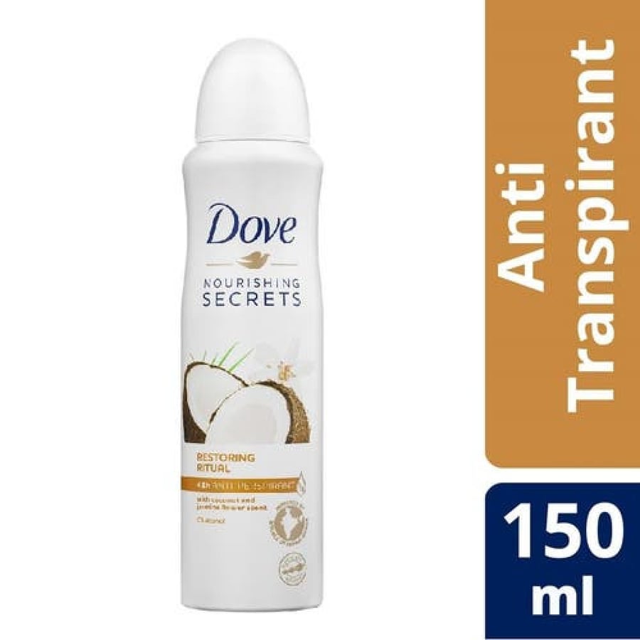 دوف بخاخ للعرق بجوز الهند للنساء 150 مل - Dove Women Spray Deodrant Coconut & Jasmine 150 ml