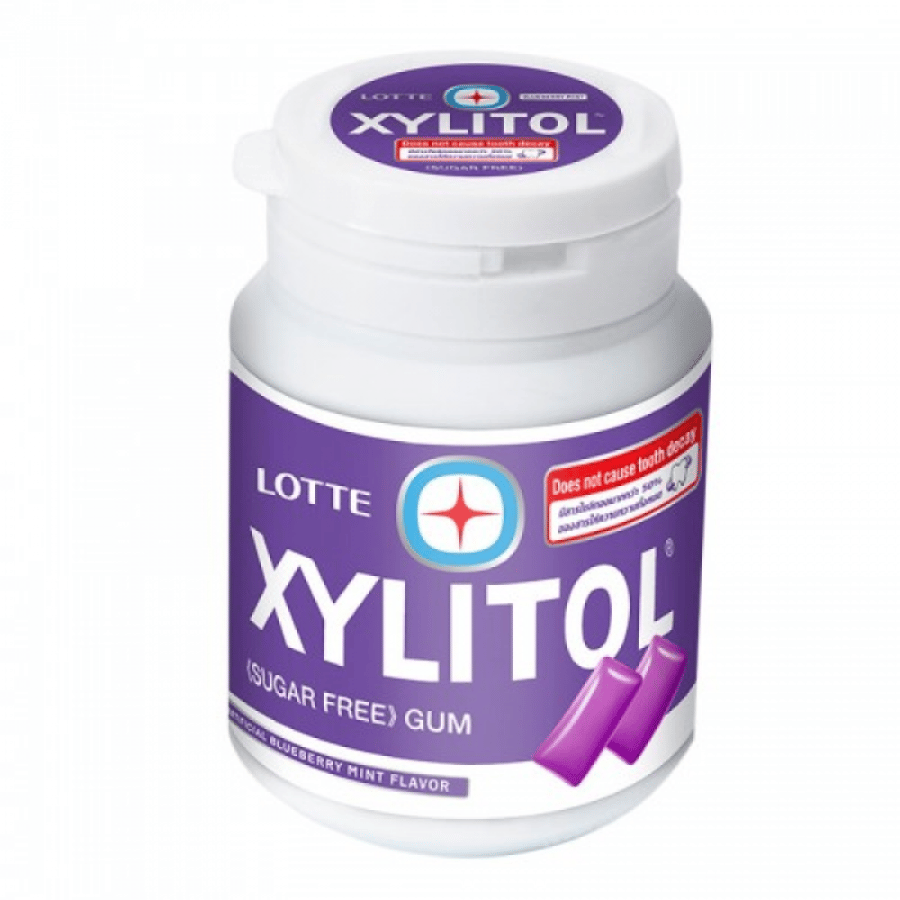 زيلتول علك توت نعناع 58جرام - Xylitol Gum Blueberry Mint 58 g