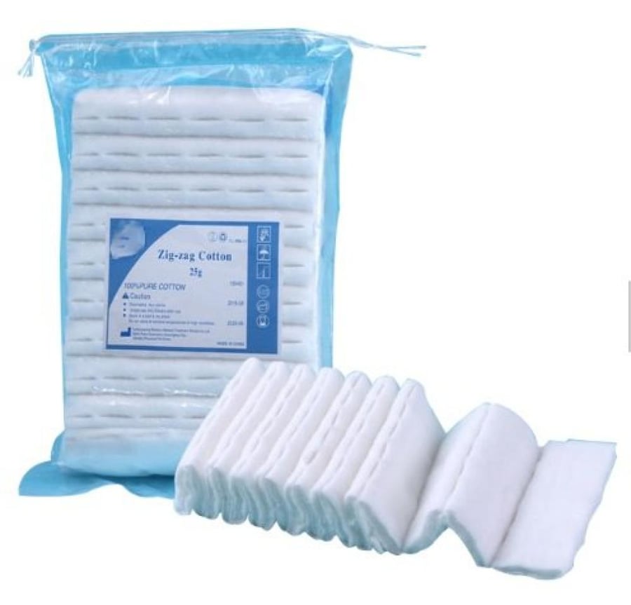 Zigzag Absorbent Medical Cotton 50 g