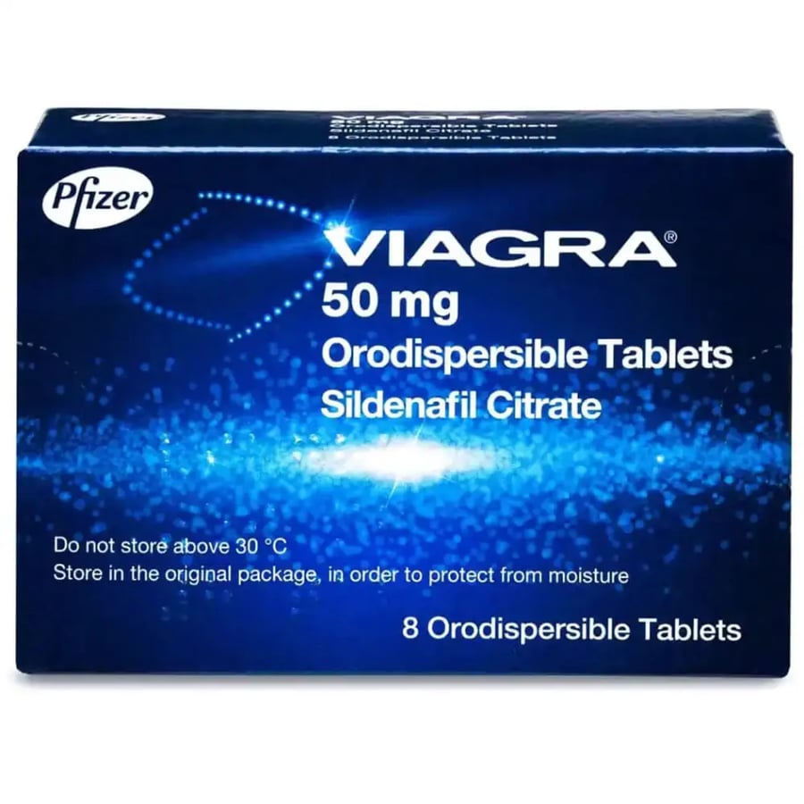 فياجرا 50 مجم 8 أقراص سريعة الذوبان فى الفم - Viagra 50 Mg Orodispersible Tablet 8 pcs