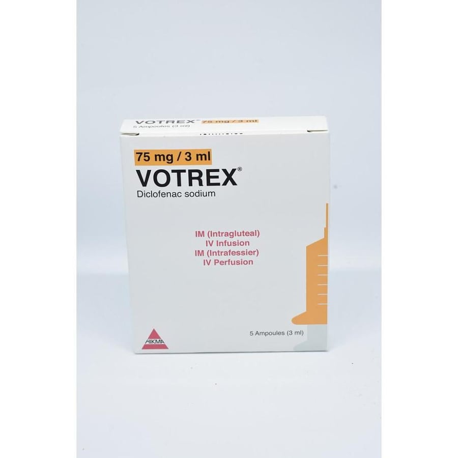 فوتريكس 75 مجم / 3 مل 5 امبول - Votrex 75 mg /3 ml 5 Ampoule