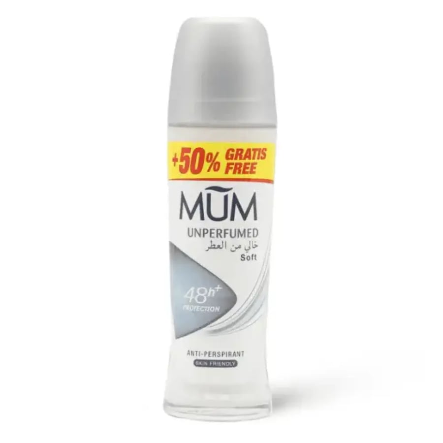 مام مزيل عرق رول أون بدون رائحة 50 مل - Mum deodorant roll on unscented 75 ml