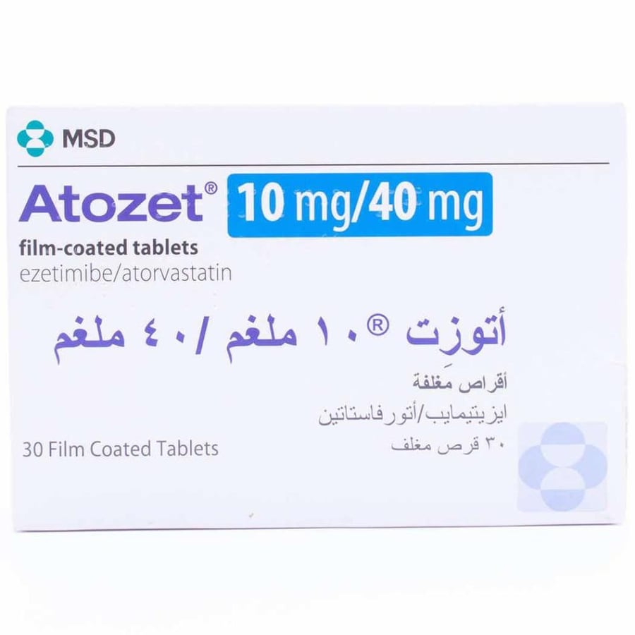 أتوزت 10 /40 مجم 30 قرص - Atozet 10/40 mg 30 Tablets