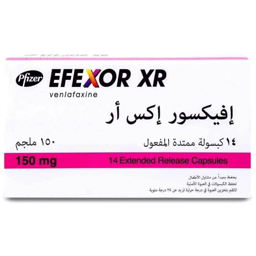 افيكسور اكس ار 150 مجم 14 كبسولة - Efexor XR 150 mg 14 Capsule