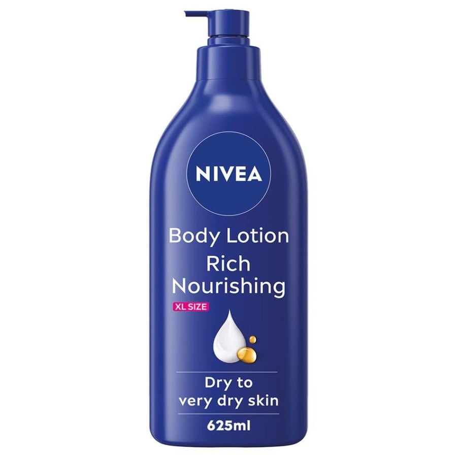 نيڤيا لوشن الجسم المغذي زيت اللوز للبشرة الجافة جدا 625 مل - NIVEA Body Lotion for Dry to Very Dry Skin Rich Nourishing  72 H Moisture 625 ml