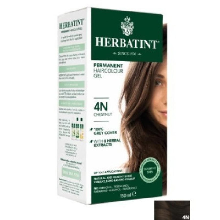 بيور بلانتا صبغة الشعر الدائمة من الأعشاب 4N بني متوسط 135 مل - Pure Planta Permanent Herbal Hair Dye 4N Medium Brown 135 ml