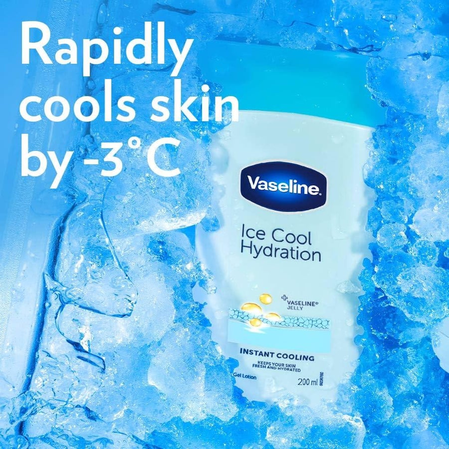 لوشن فازلين إنترسيف كير للجسم آيس كول هايدريشن 400 مل - VASELINE Intensive Care Body Lotion Ice Cool Hydration 400ml