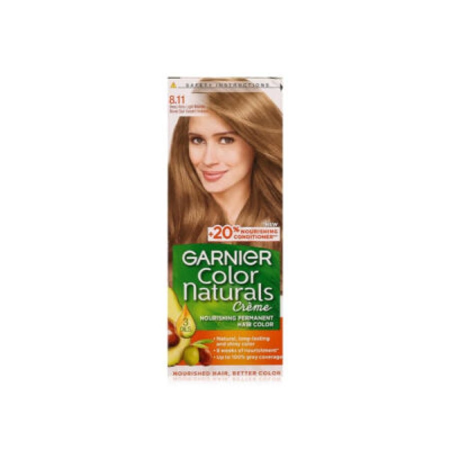 غارنييه ناتشرلز صبغة شعر أشقر فاتح رمادي عميق 8.11 - Garnier Color Naturals 8.11 Deep Ash Blonde Hair Color