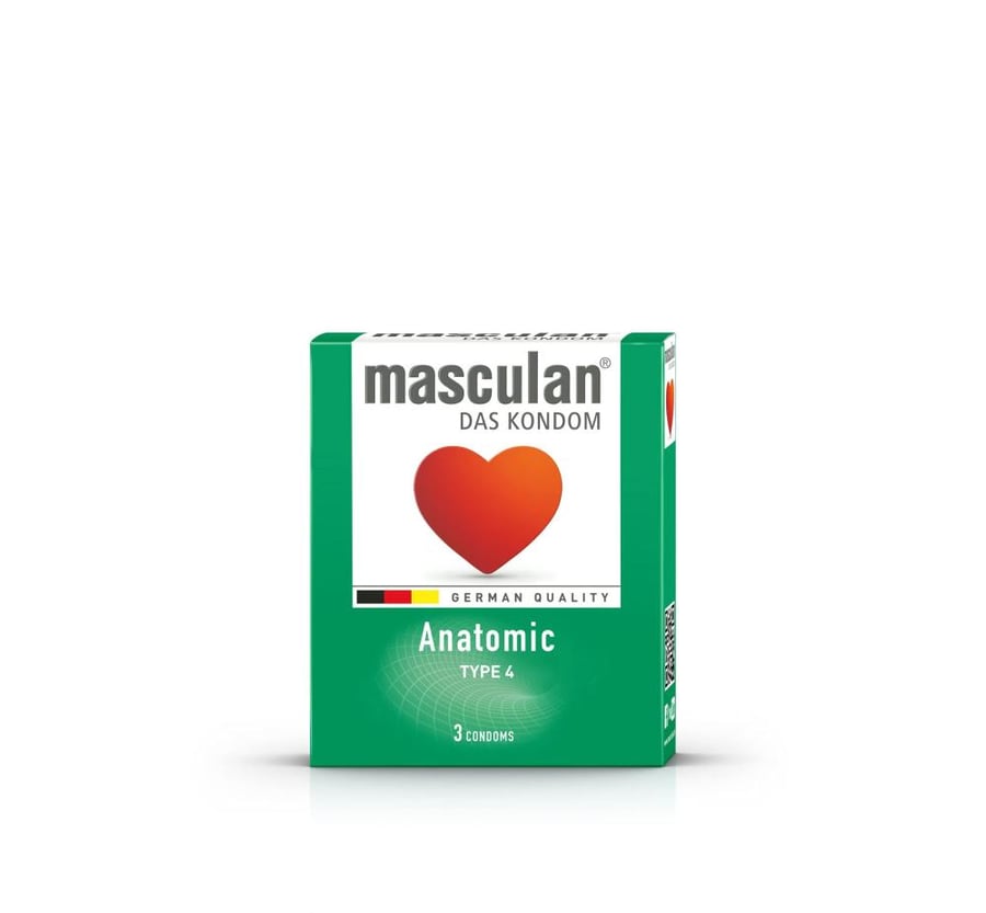 ماسكولان واقٍ ذكري - 3 قطع أناتومك - Masculan Anatomic - 3 condoms