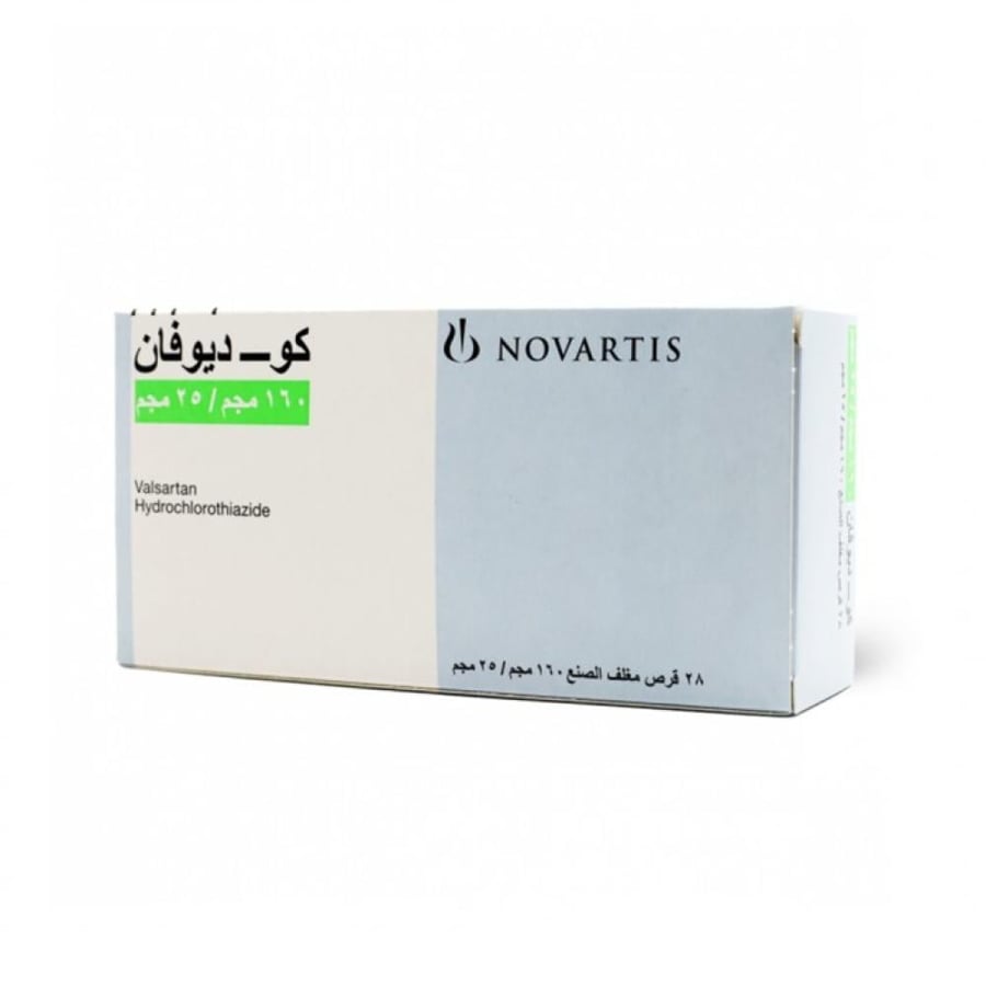 كو ديوفان 160/25 مجم 28 قرص - Co-Diovan 160/25 mg 28 Tablet