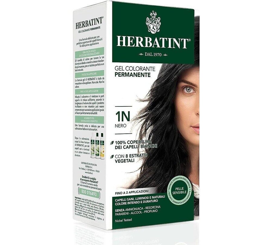بيور بلانتا صبغة عشبية 1 N أسود - Pure Planta Permanent Herbal Hair Dye 1N black 135 ml