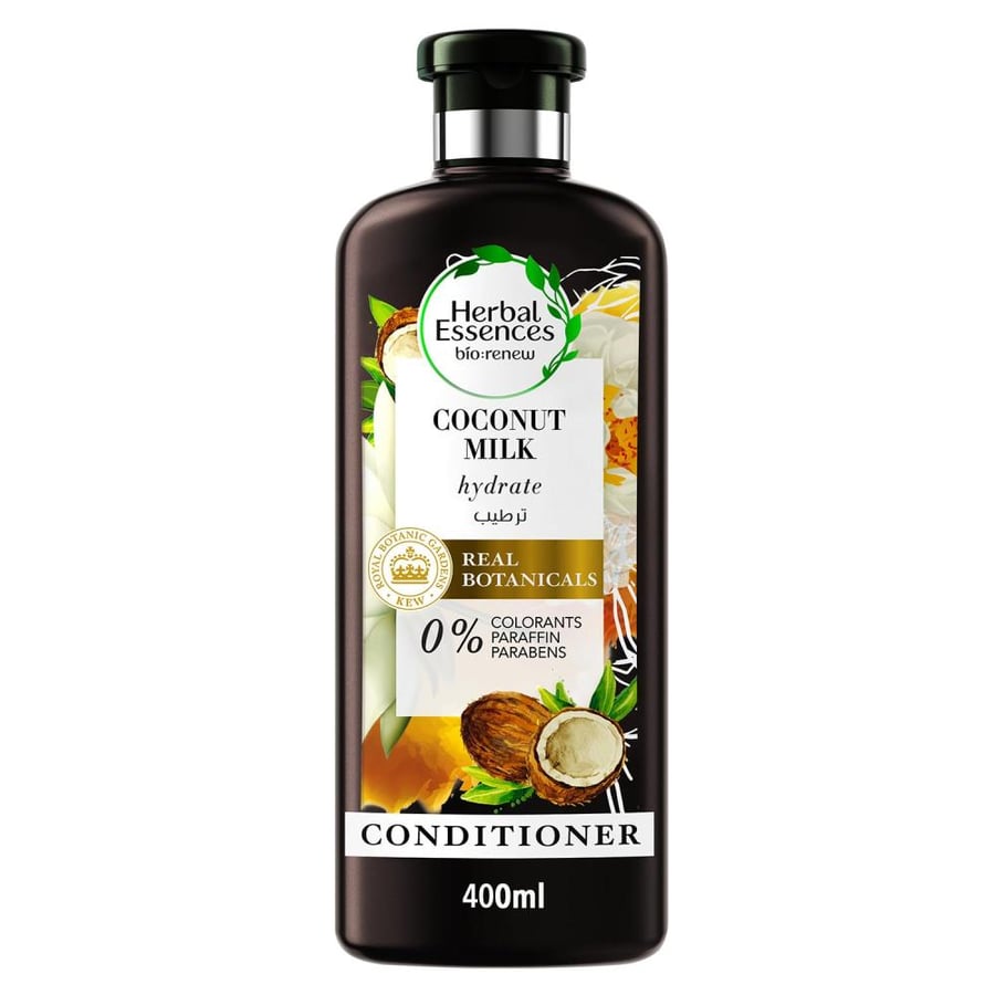 هيربال ايسنز بلسم خلاصة جوز هند 400 مل - Herbal Essences Bio Renew Coconut Milk Conditioner 400 ml