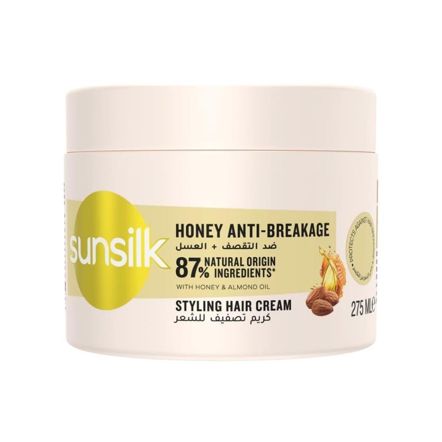 كريم تصفيف صنسيلك عسل لمقاومة التقصف 275 مل - SUNSILK Styling Cream Honey Anti-Breakage 275 ml