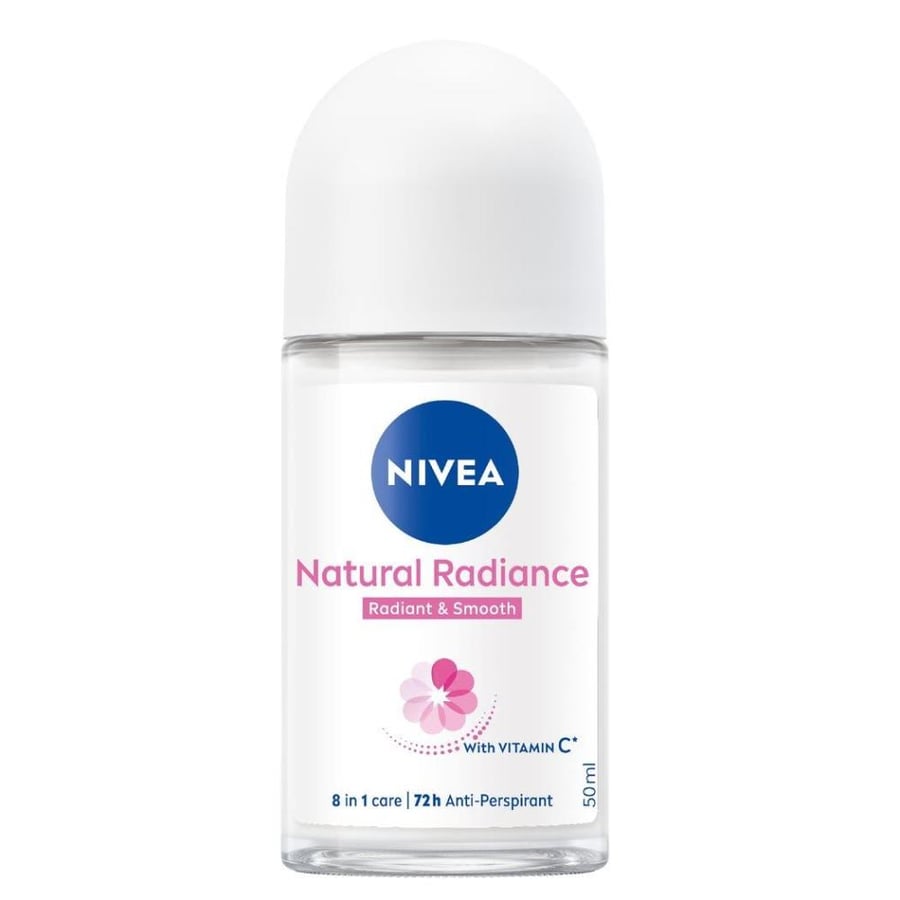نيفيا رول للعرق التفتيح الطبيعى 50 مل - NIVEA Natural Radiance Radiant & Smooth 72h Antiperspirant Roll-on 50 ml