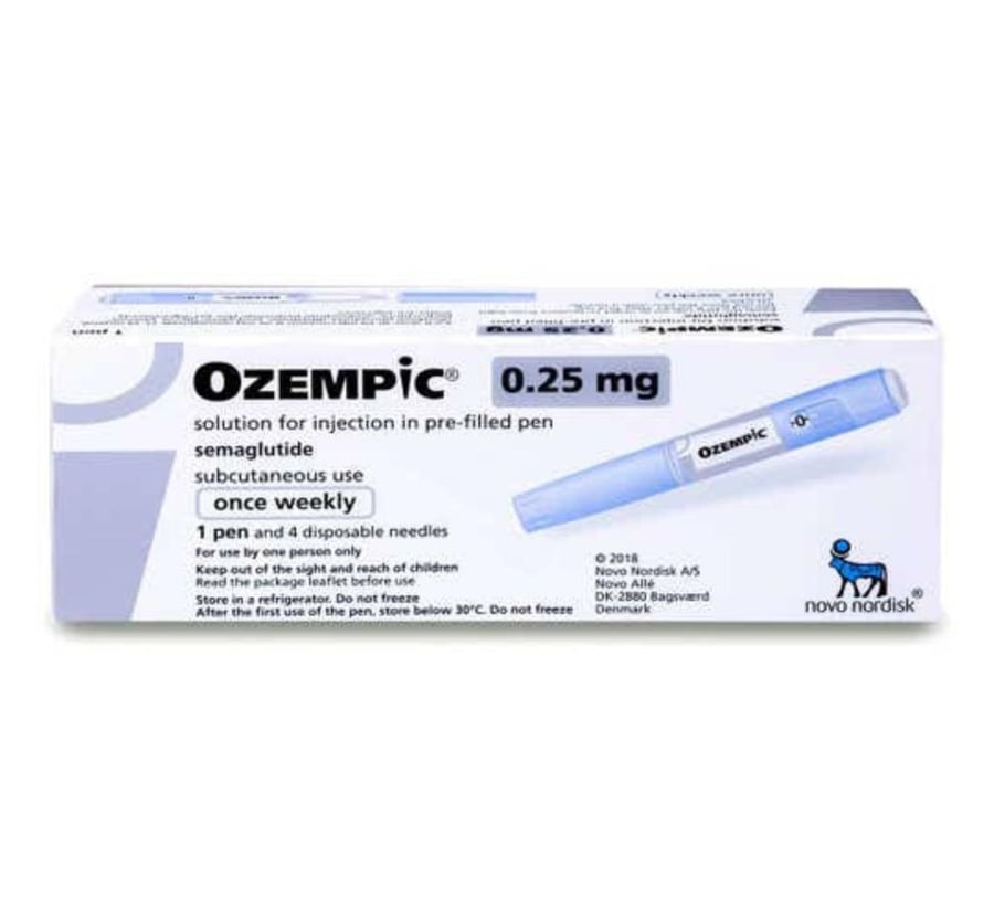 أوزمبك 0.25 مجم 1 قلم 1.5 مل - Ozempic 0.25 mg Pre-Filled Pen 1.5 ml