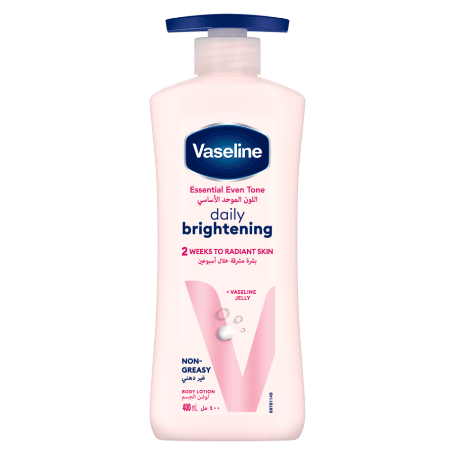 لوشن فازلين إسينشال إيفن تون للجسم ديلي برايتنينغ 400 مل - VASELINE Essential Even Tone Body Lotion Daily Brightening 400 ml