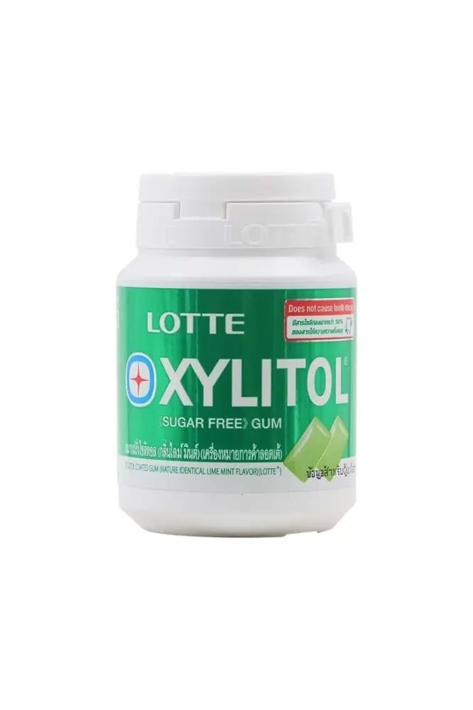 زيلتول علك ليمون نعناع 58 جرام - Lotte Xylitol Lemon Mint Gum 58 g