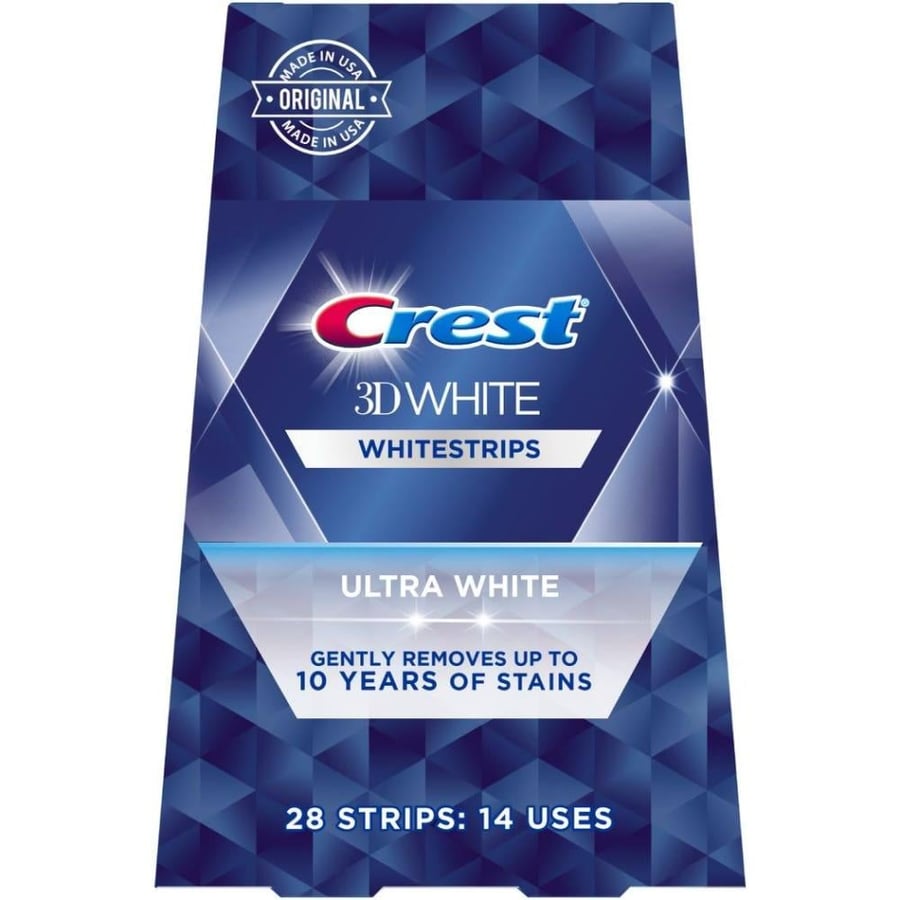 كرست أشرطة بياض 3D 28 شريطا 14 جلسة علاجية - Crest 3D White Ultra White Whitestrips 28 Strips 14 Treatments