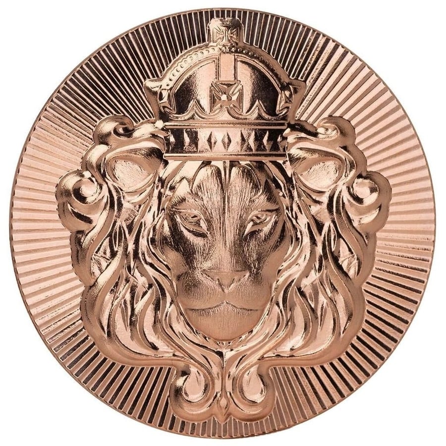 ميدالية الأسد النحاسية من سكوتسديل – 1 أونصة (Lion Stacker)