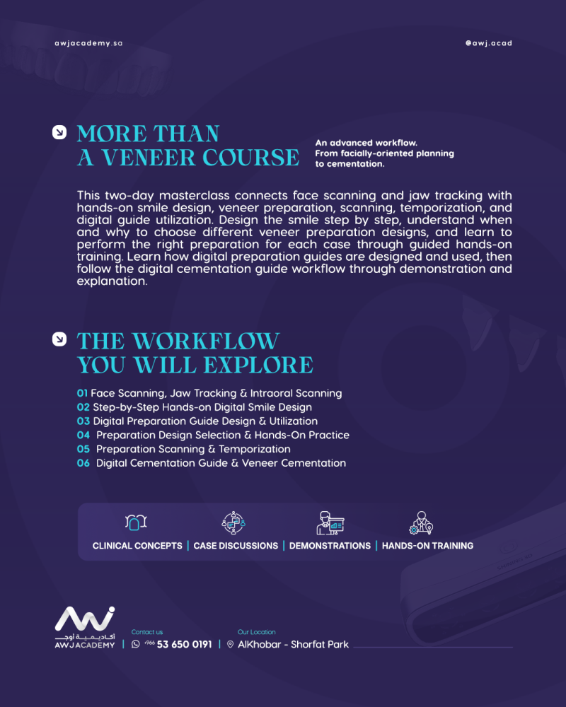 Advanced Course in Digital Workflow for Esthetic Dental Veneers
