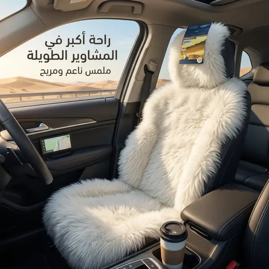 أغطية مقاعد من الفرو مناسبة لجميع أنواع السيارات