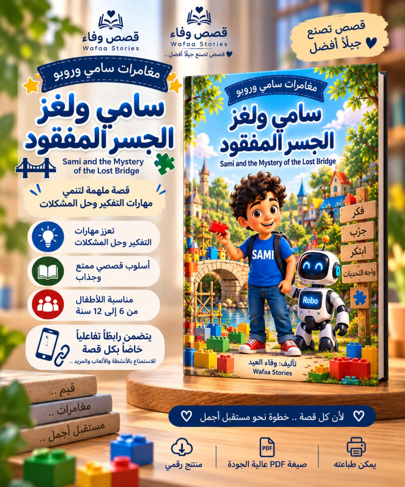 سامي ولغز الجسر المفقود | قصة أطفال رقمية تفاعلية