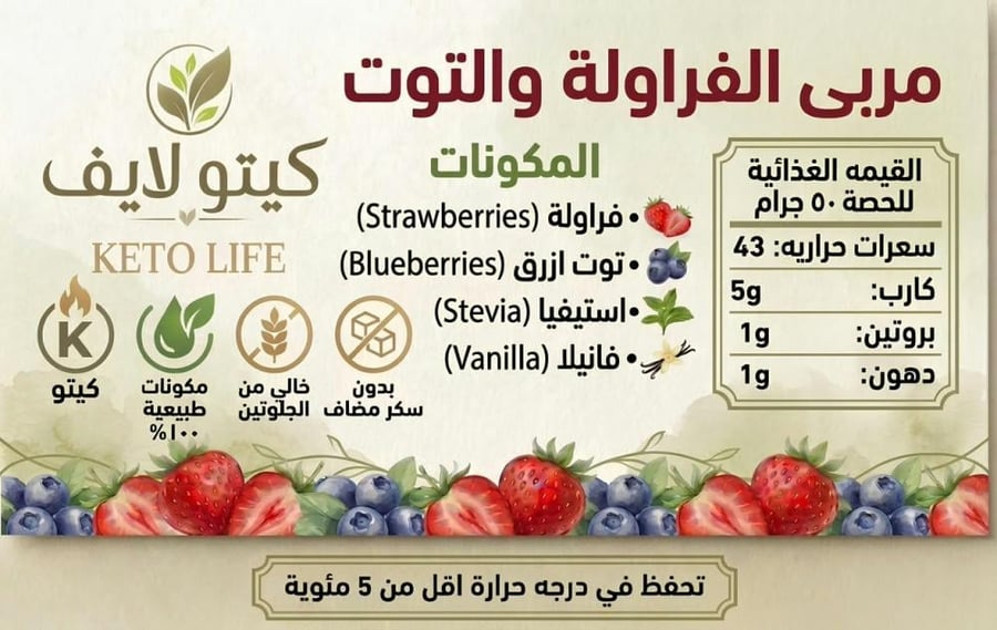 مربى الفروالة والتوت