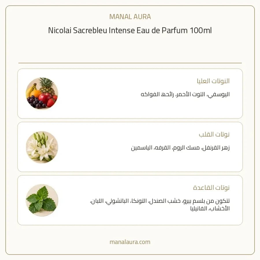 نيكولاي باريس عطر ساكريبليو انتنس أو دو بارفيوم - شيبر باتشولي انتنس - للنساء - 100 مل