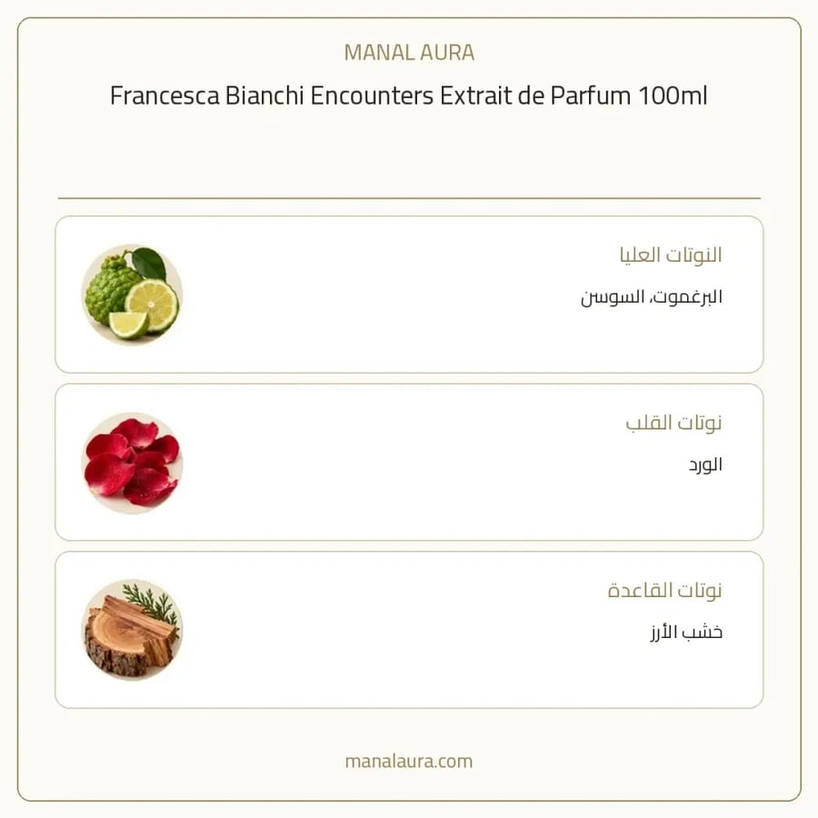 فرانشيسكا بيانكي عطر انكاونترز اكستريت دي إكستريت دو بارفيوم - شرقي خشبي عنبر - للجنسين - 100 مل