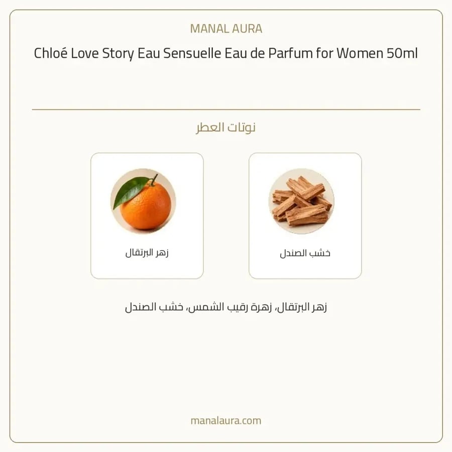 كلوي عطر لوف ستوري سنشوال أو دو بارفيوم - زهري - للنساء - 50 مل